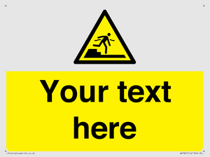 Custom warning Submerged step or steps